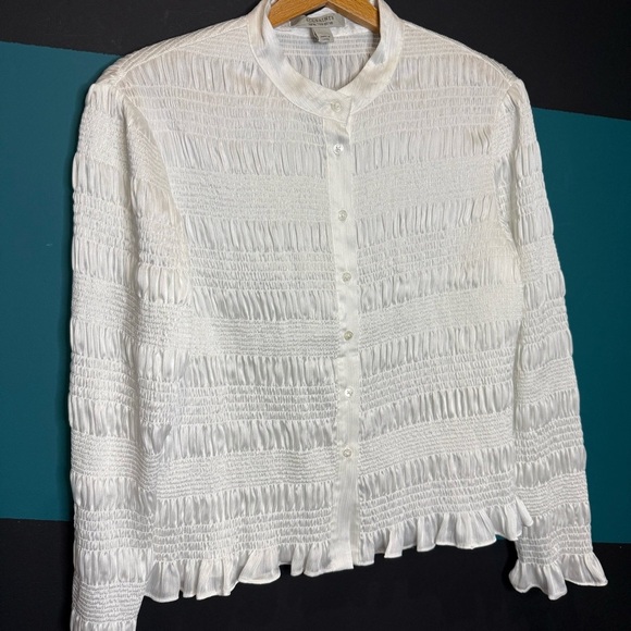All Saints White Button Down Shirt - Picture 6 of 13